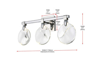 Avery LED Wall Sconce in Chrome