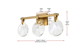 Avery LED Wall Sconce in Satin Gold