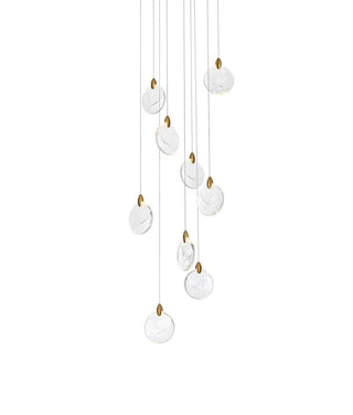 Avery LED Pendant in Satin Gold