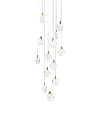 Avery LED Pendant in Satin Gold