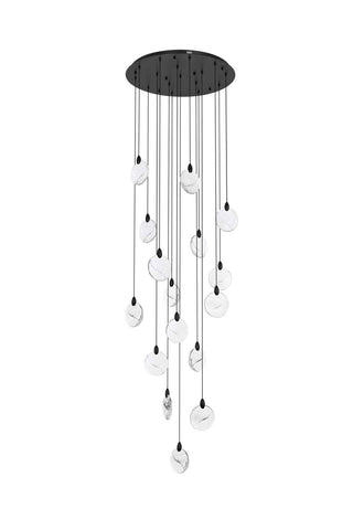 Avery LED Pendant in Black