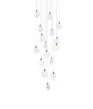 Avery LED Pendant in Satin Gold
