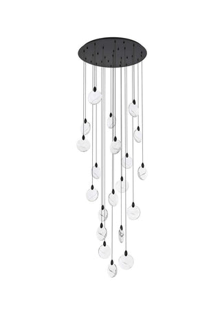 Avery LED Chandelier in Black