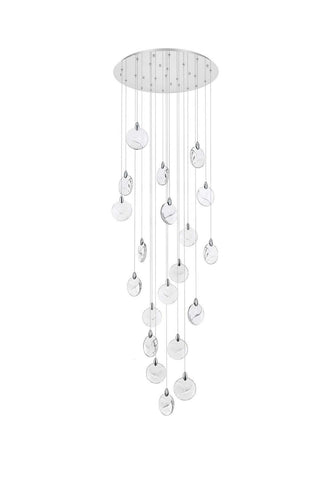 Avery LED Chandelier in Chrome