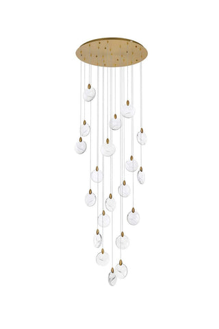 Avery LED Chandelier in Satin Gold