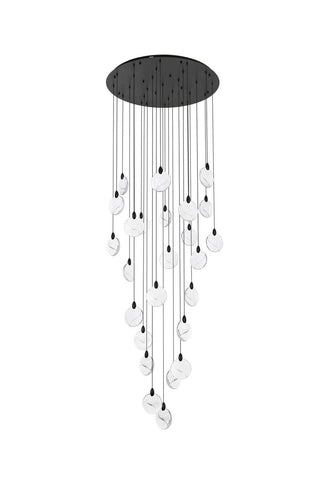 Avery LED Chandelier in Black