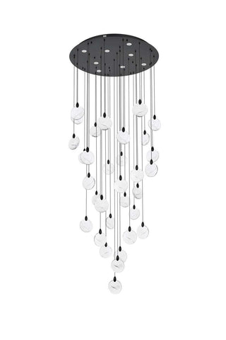 Avery LED Chandelier in Black