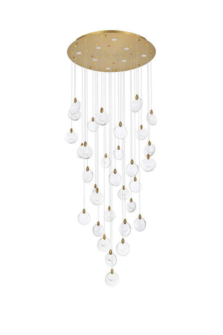 Avery LED Chandelier in Satin Gold