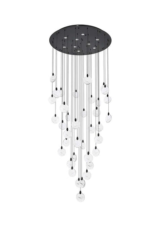 Avery LED Chandelier in Black