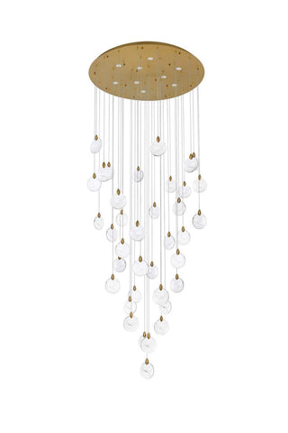 Avery LED Chandelier in Satin Gold