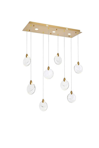 Avery LED Pendant in Satin Gold