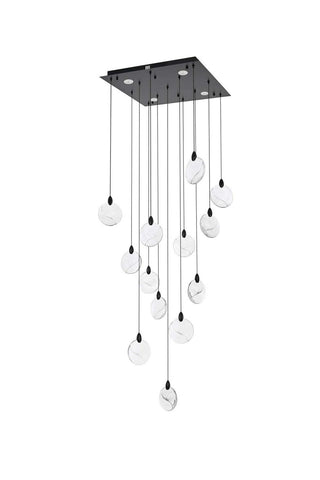 Avery LED Pendant in Black