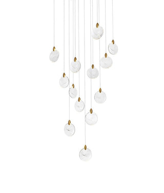Avery LED Pendant in Satin Gold