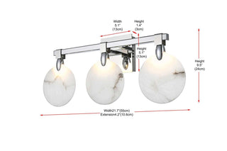 Avery LED Wall Sconce in Chrome