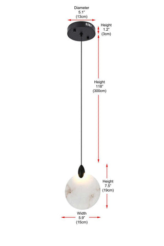 Avery LED Pendant in Black