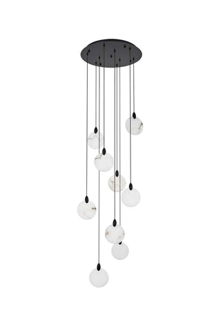 Avery LED Pendant in Black