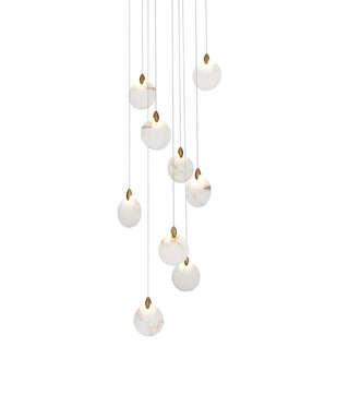 Avery LED Pendant in Satin Gold