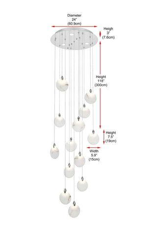 Avery LED Pendant in Chrome