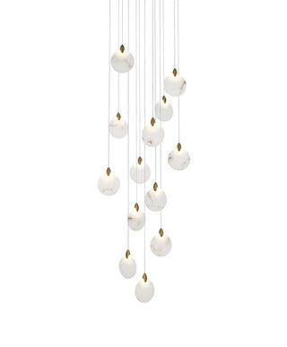 Avery LED Pendant in Satin Gold