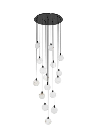 Avery LED Pendant in Black