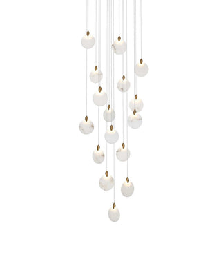 Avery LED Pendant in Satin Gold