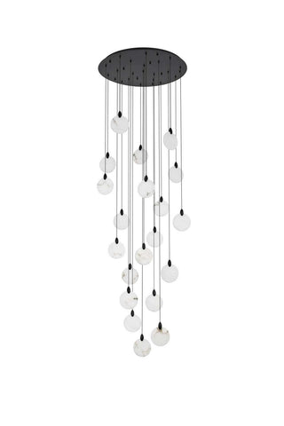 Avery LED Chandelier in Black
