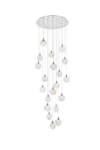 Avery LED Chandelier in Chrome