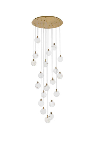 Avery LED Chandelier in Satin Gold