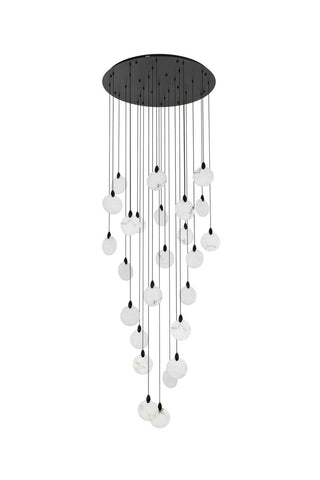 Avery LED Chandelier in Black