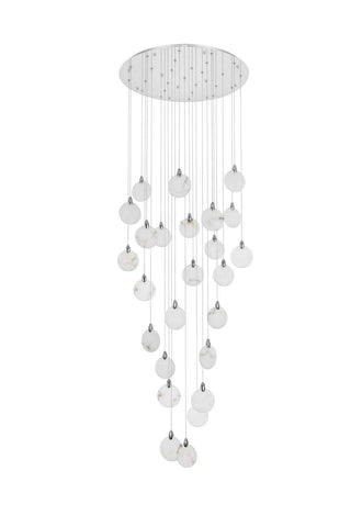Avery LED Chandelier in Chrome