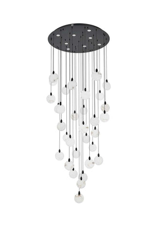 Avery LED Chandelier in Black