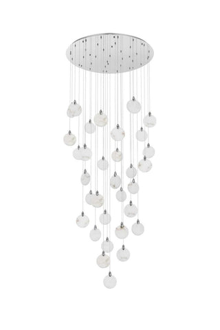 Avery LED Chandelier in Chrome