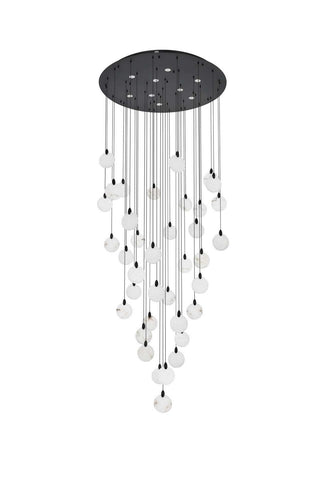Avery LED Chandelier in Black
