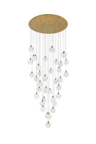 Avery LED Chandelier in Satin Gold