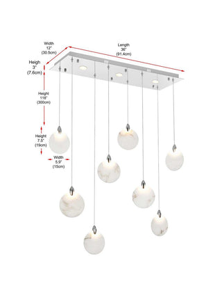 Avery LED Pendant in Chrome