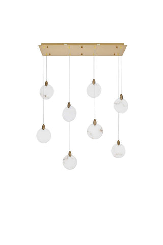 Avery LED Pendant in Satin Gold