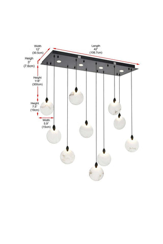 Avery LED Pendant in Black