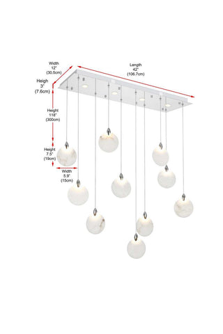 Avery LED Pendant in Chrome