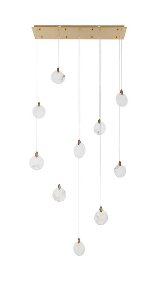 Avery LED Pendant in Satin Gold