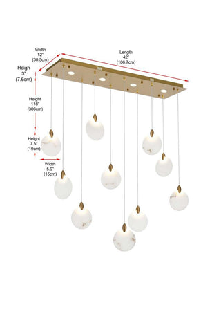Avery LED Pendant in Satin Gold