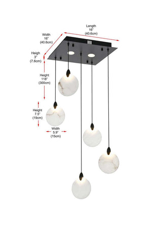 Avery LED Pendant in Black