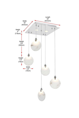 Avery LED Pendant in Chrome
