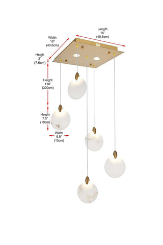 Avery LED Pendant in Satin Gold