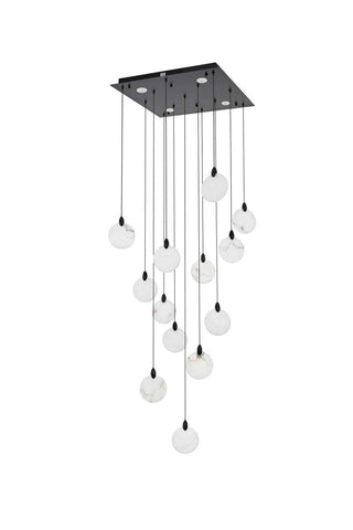 Avery LED Pendant in Black