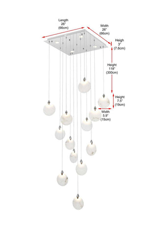 Avery LED Pendant in Chrome