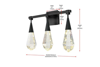 Amora LED Wall Sconce in Black