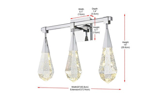 Amora LED Wall Sconce in Chrome