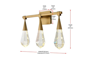 Amora LED Wall Sconce in Satin Gold