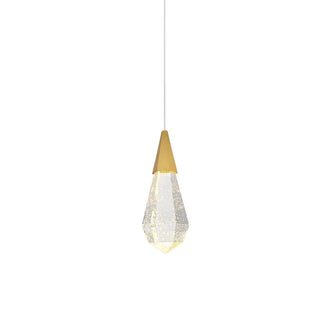 Amora LED Pendant in Satin Gold