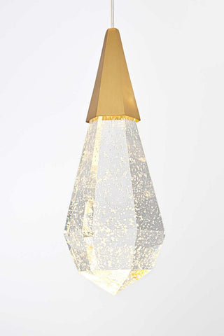 Amora LED Pendant in Satin Gold